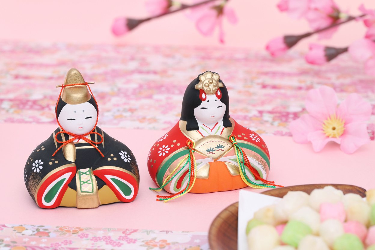 Traditional Japanese dolls for festival